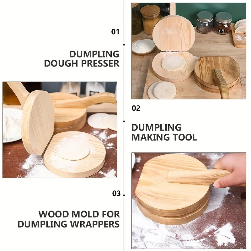1pc wooden manual dough roller - Kitchen Roller Baking ulasan dan harga