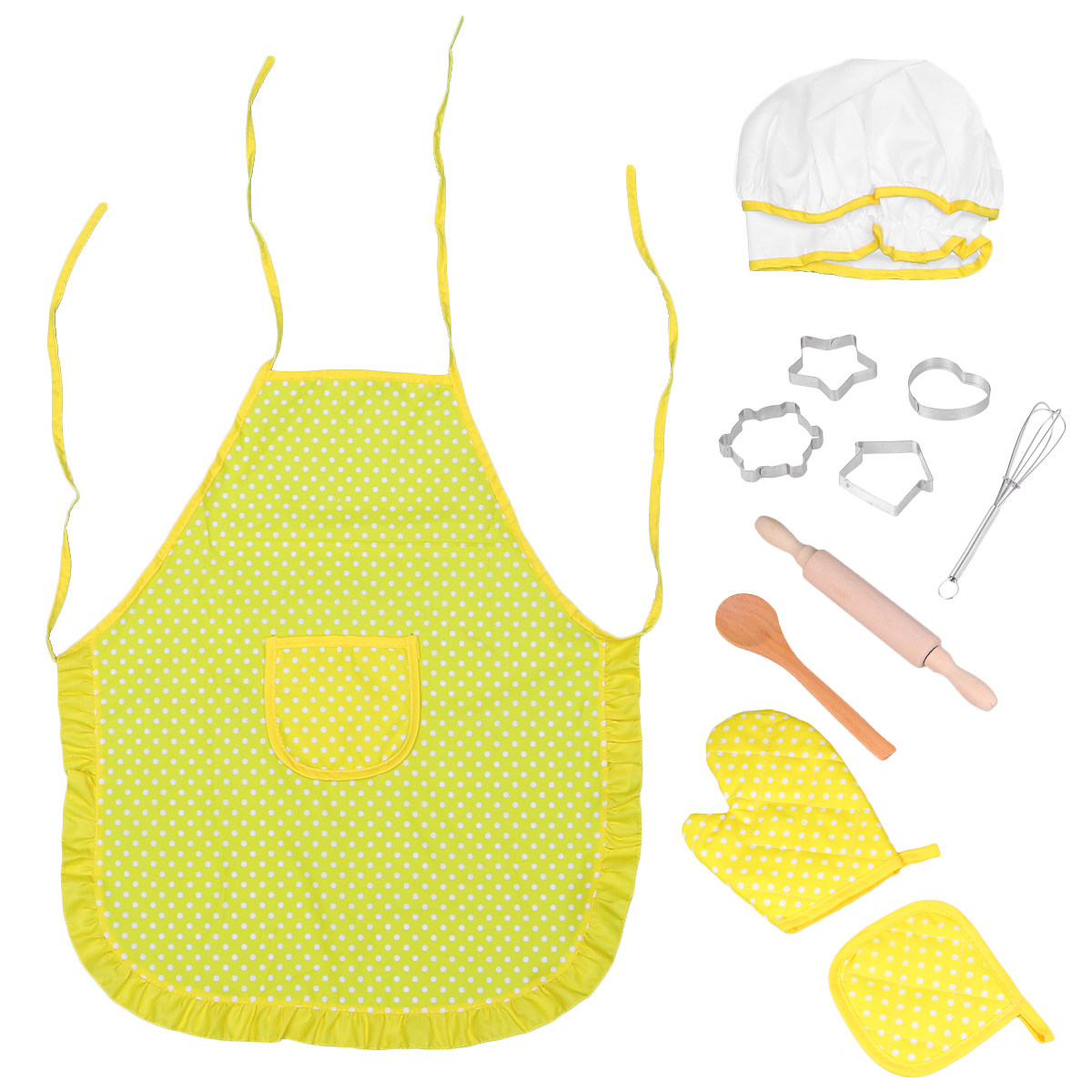 11Pcs Kids Kitchen Aprons Set  - Kitchen Kids Baking Set ulasan dan harga