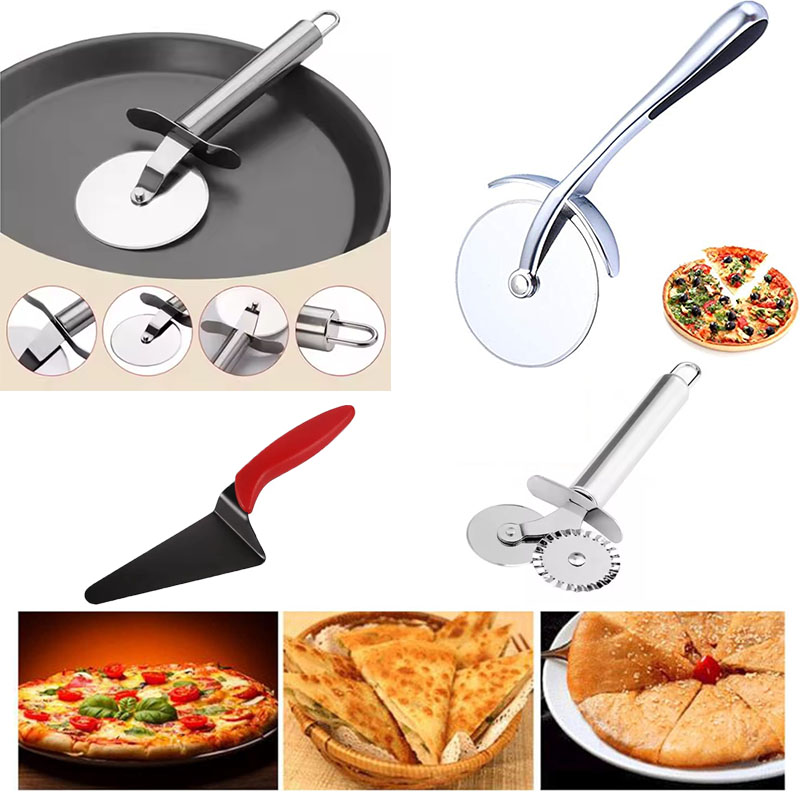 Stainless Steel Pizza Cutter W - Baking Kitchen Set ulasan dan harga